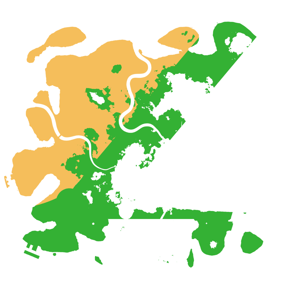 Biome Rust Map: Procedural Map, Size: 3700, Seed: 20505826