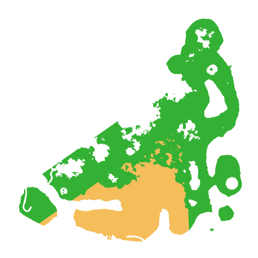 Biome Rust Map: Procedural Map, Size: 3700, Seed: 2122481222