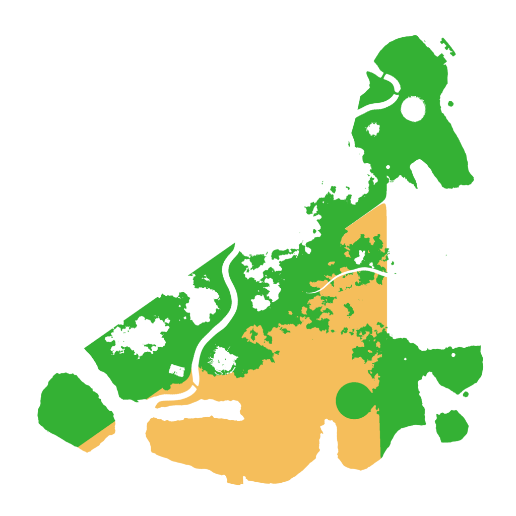 Biome Rust Map: Procedural Map, Size: 3700, Seed: 2122481222