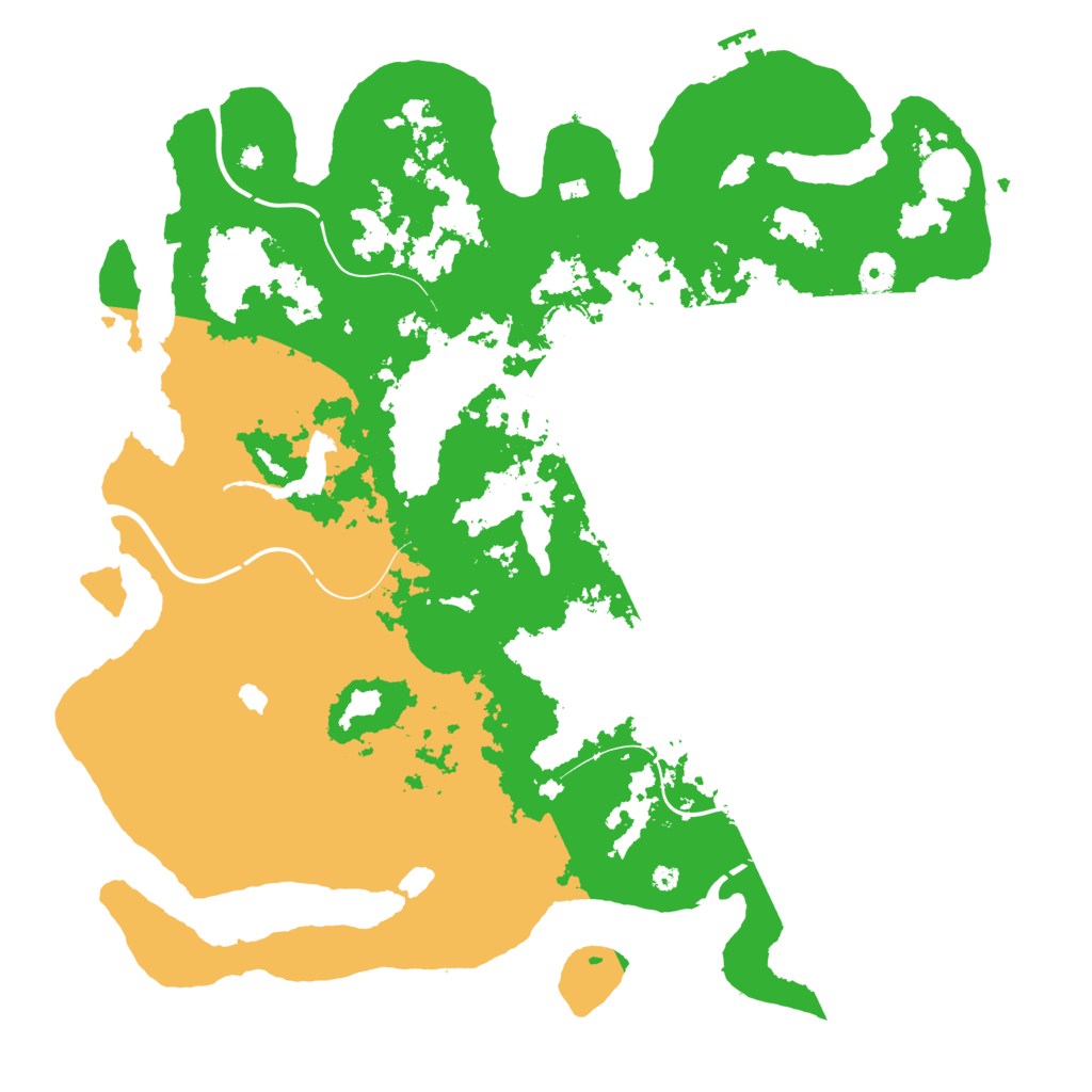 Biome Rust Map: Procedural Map, Size: 4250, Seed: 840028200