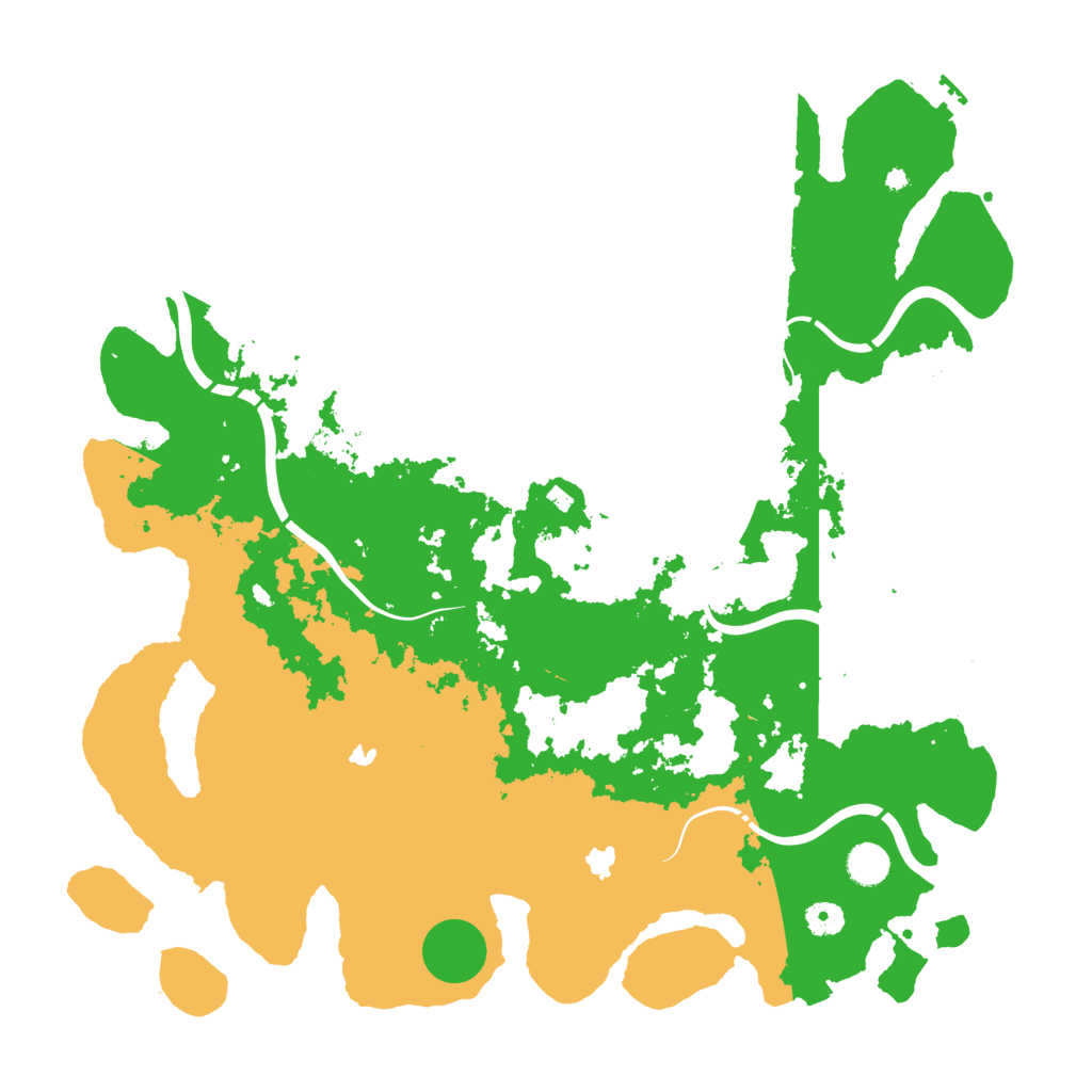 Biome Rust Map: Procedural Map, Size: 4500, Seed: 13876