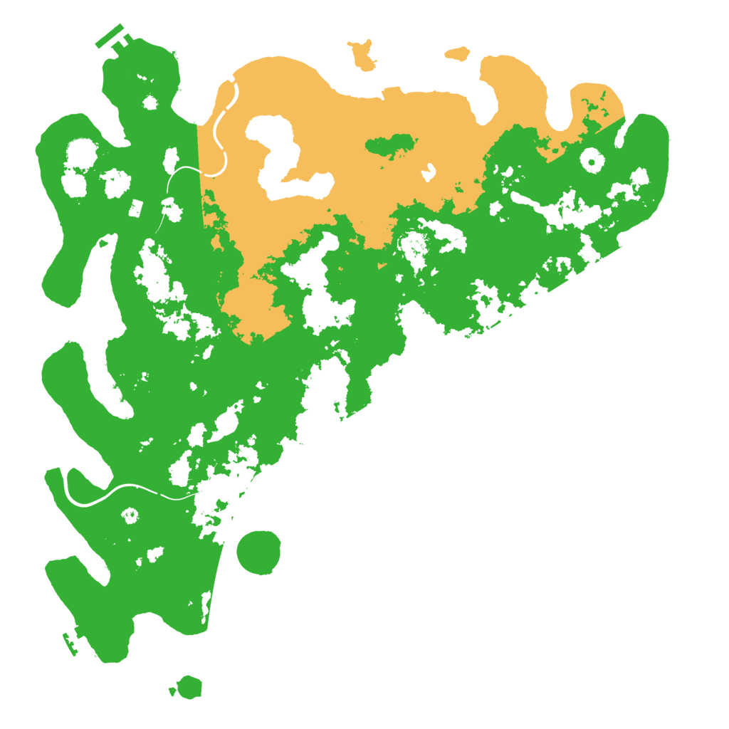 Biome Rust Map: Procedural Map, Size: 4500, Seed: 135792468