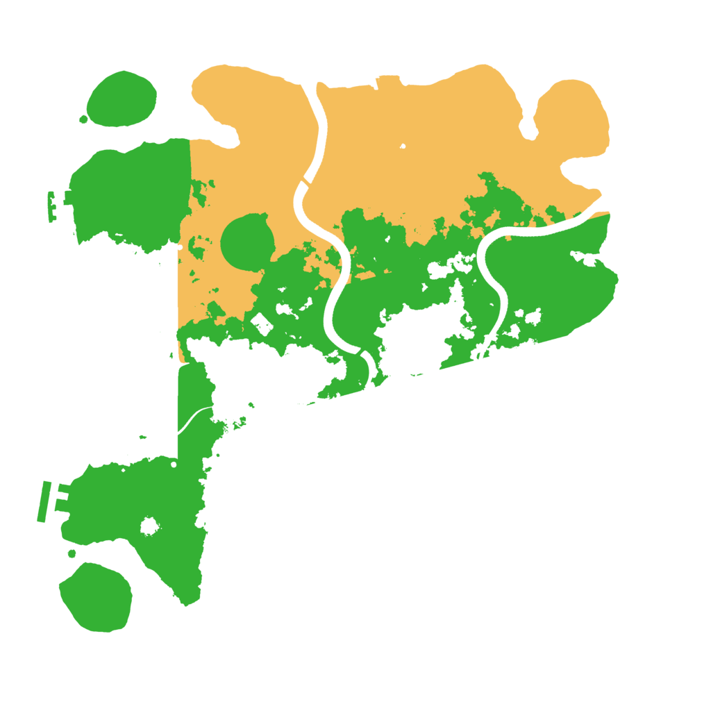 Biome Rust Map: Procedural Map, Size: 3500, Seed: 612422721