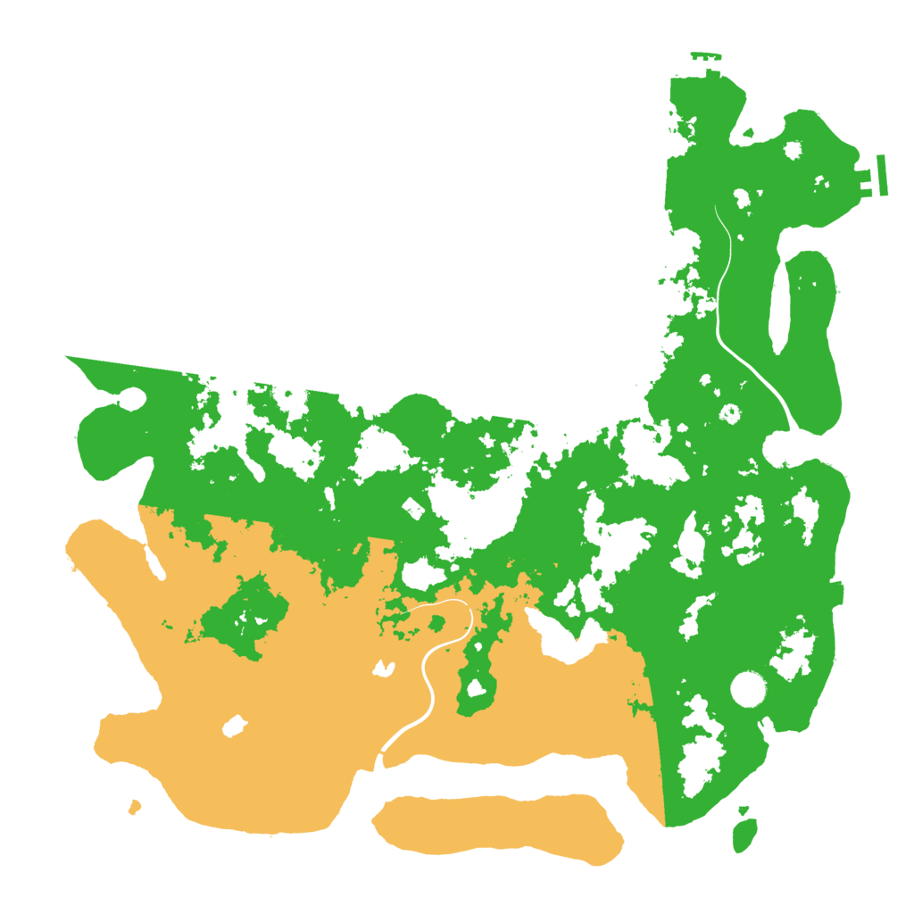 Biome Rust Map: Procedural Map, Size: 4500, Seed: 587593628