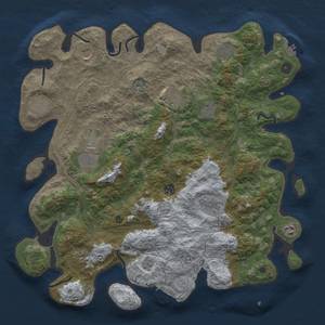 Thumbnail Rust Map: Procedural Map, Size: 4300, Seed: 1497072778, 20 Monuments