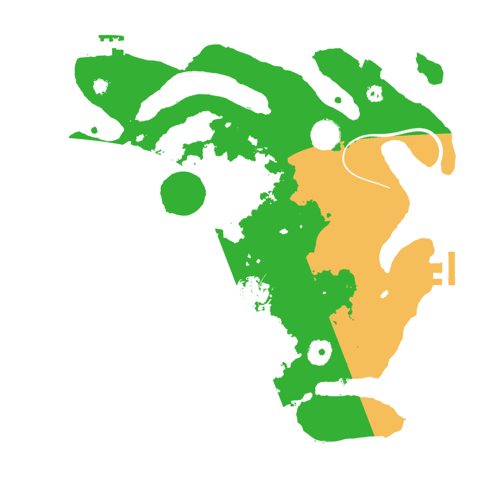 Biome Rust Map: Procedural Map, Size: 3000, Seed: 7818