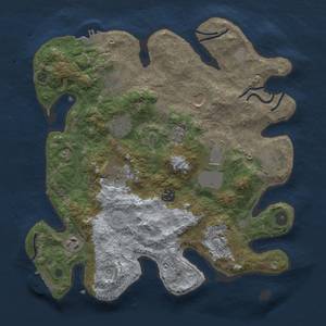 Thumbnail Rust Map: Procedural Map, Size: 3500, Seed: 1029837465, 19 Monuments