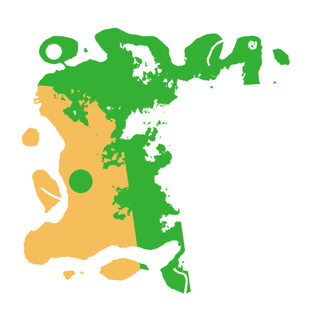 Biome Rust Map: Procedural Map, Size: 3500, Seed: 126651072