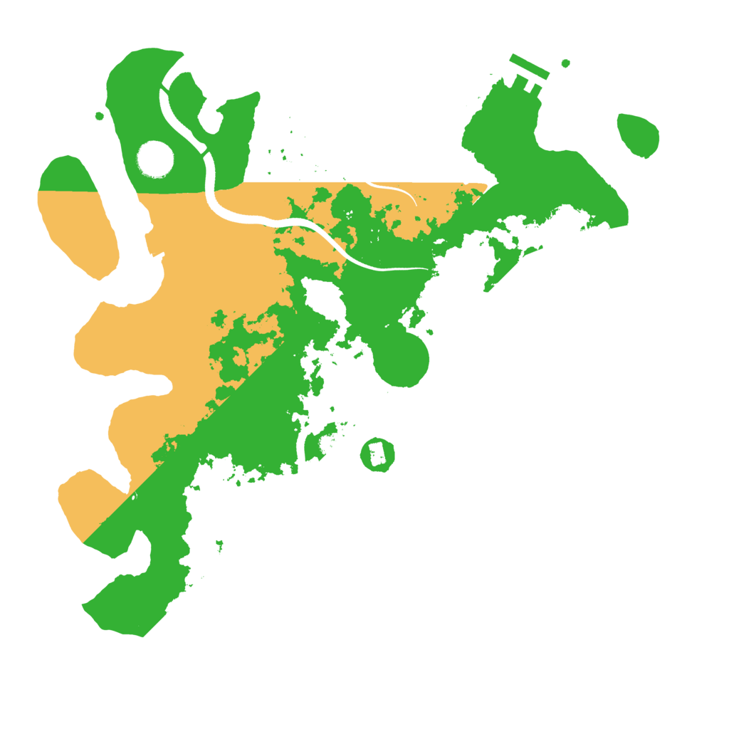 Biome Rust Map: Procedural Map, Size: 3500, Seed: 262070341