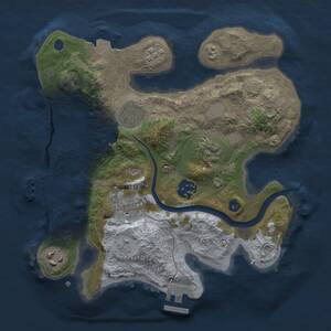 Thumbnail Rust Map: Procedural Map, Size: 2700, Seed: 50, 12 Monuments
