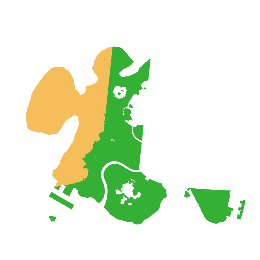 Biome Rust Map: Procedural Map, Size: 2000, Seed: 1297