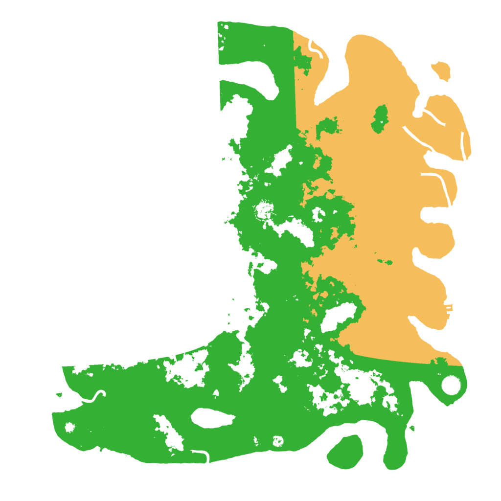 Biome Rust Map: Procedural Map, Size: 4600, Seed: 145778