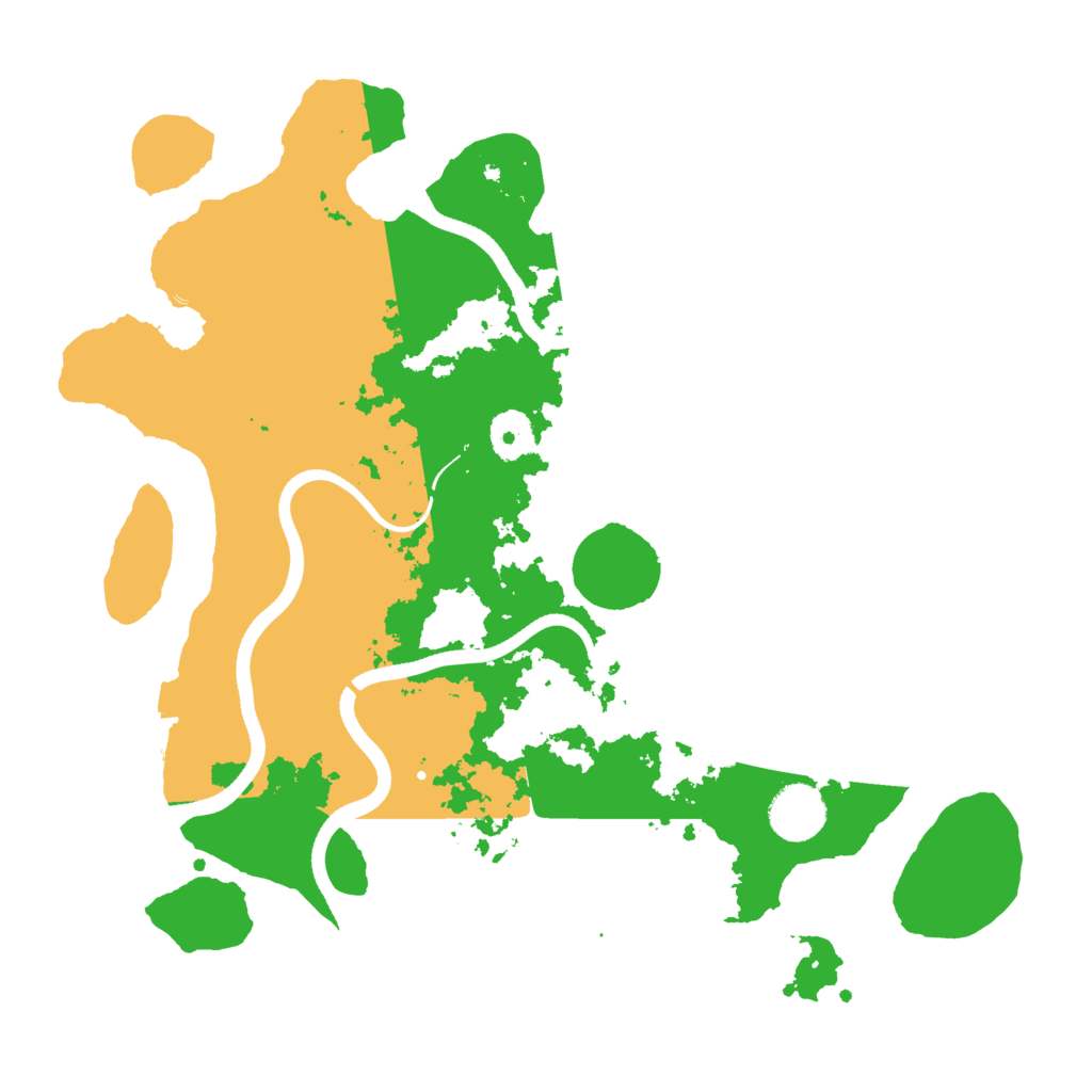 Biome Rust Map: Procedural Map, Size: 3500, Seed: 14974722