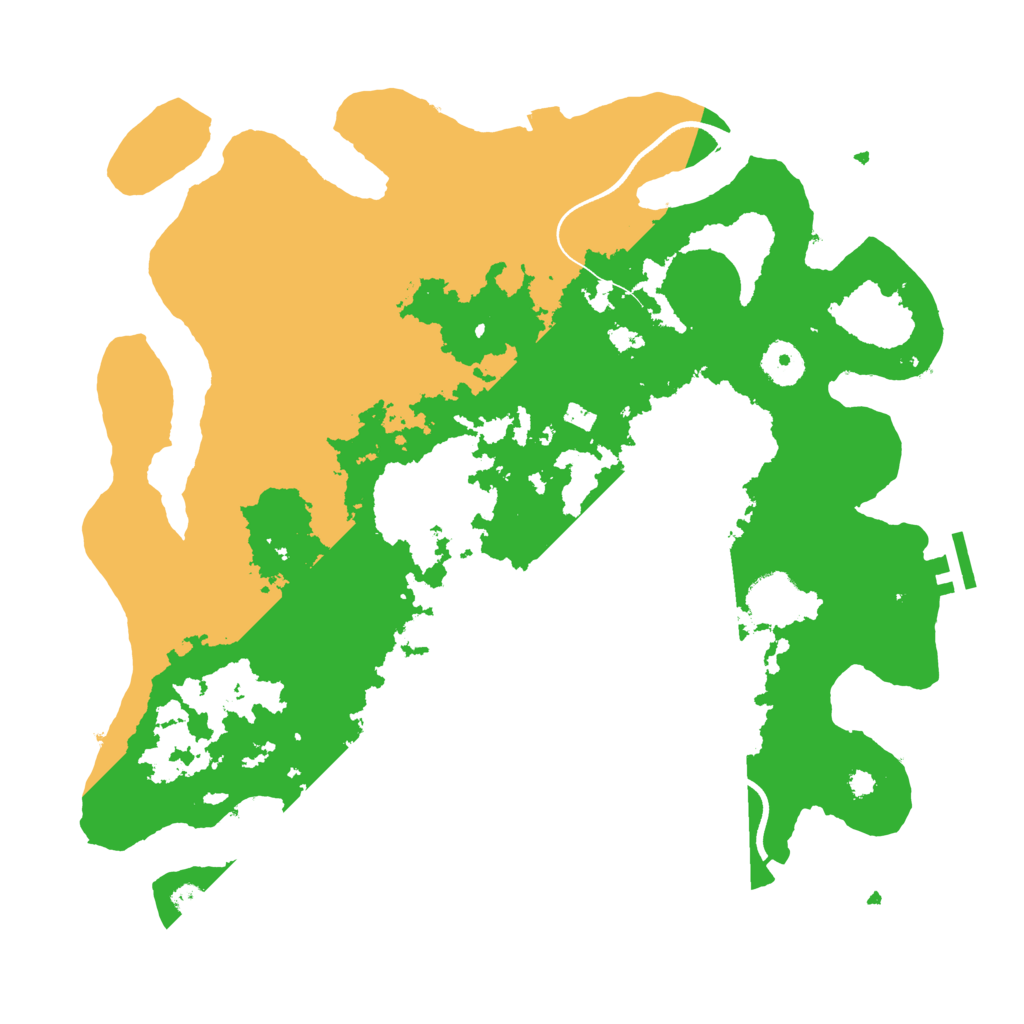 Biome Rust Map: Procedural Map, Size: 3600, Seed: 1057847538