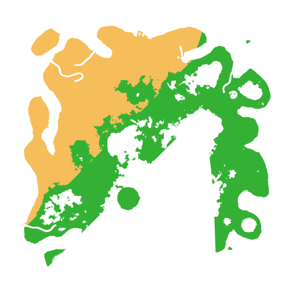 Biome Rust Map: Procedural Map, Size: 3600, Seed: 1057847538