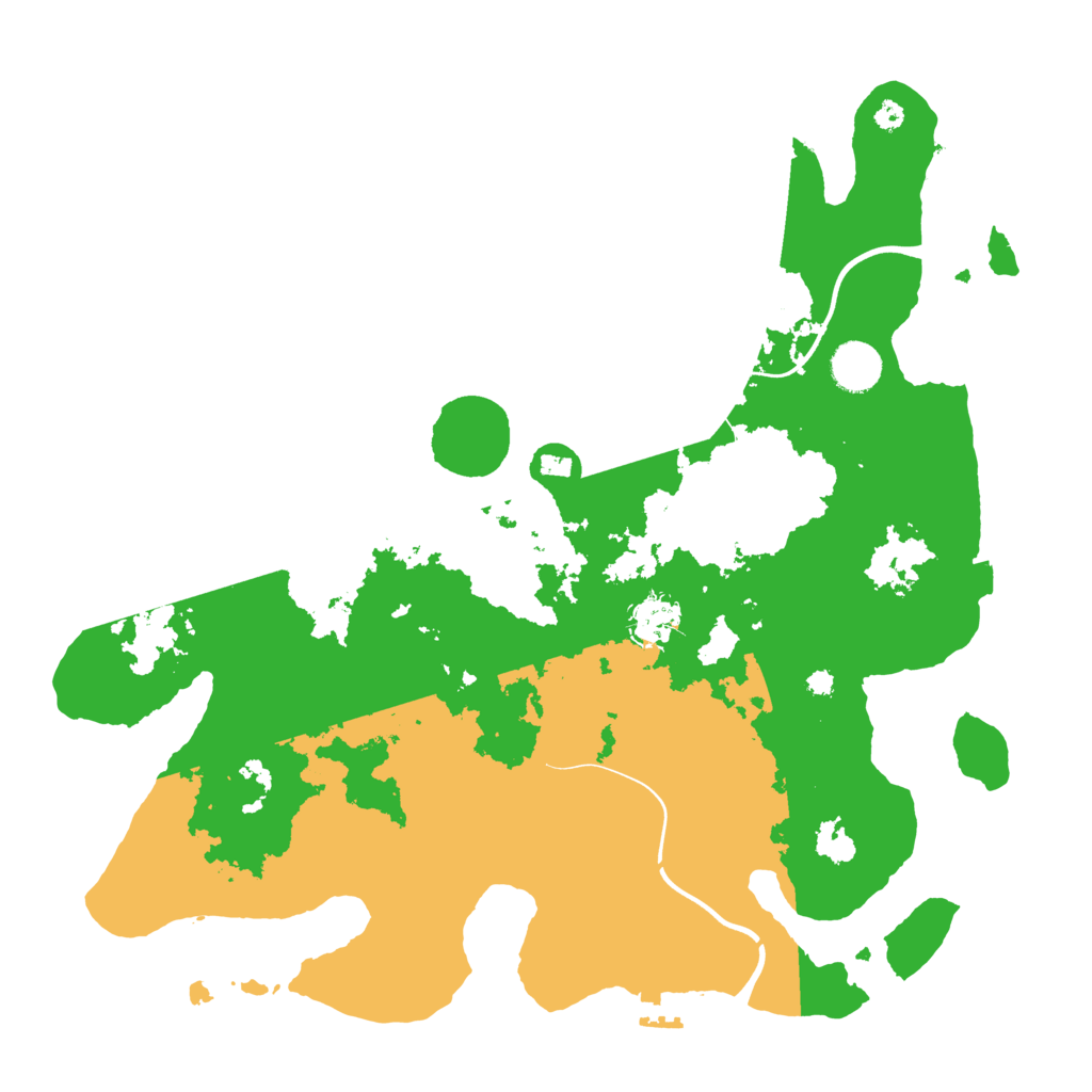 Biome Rust Map: Procedural Map, Size: 3800, Seed: 4848