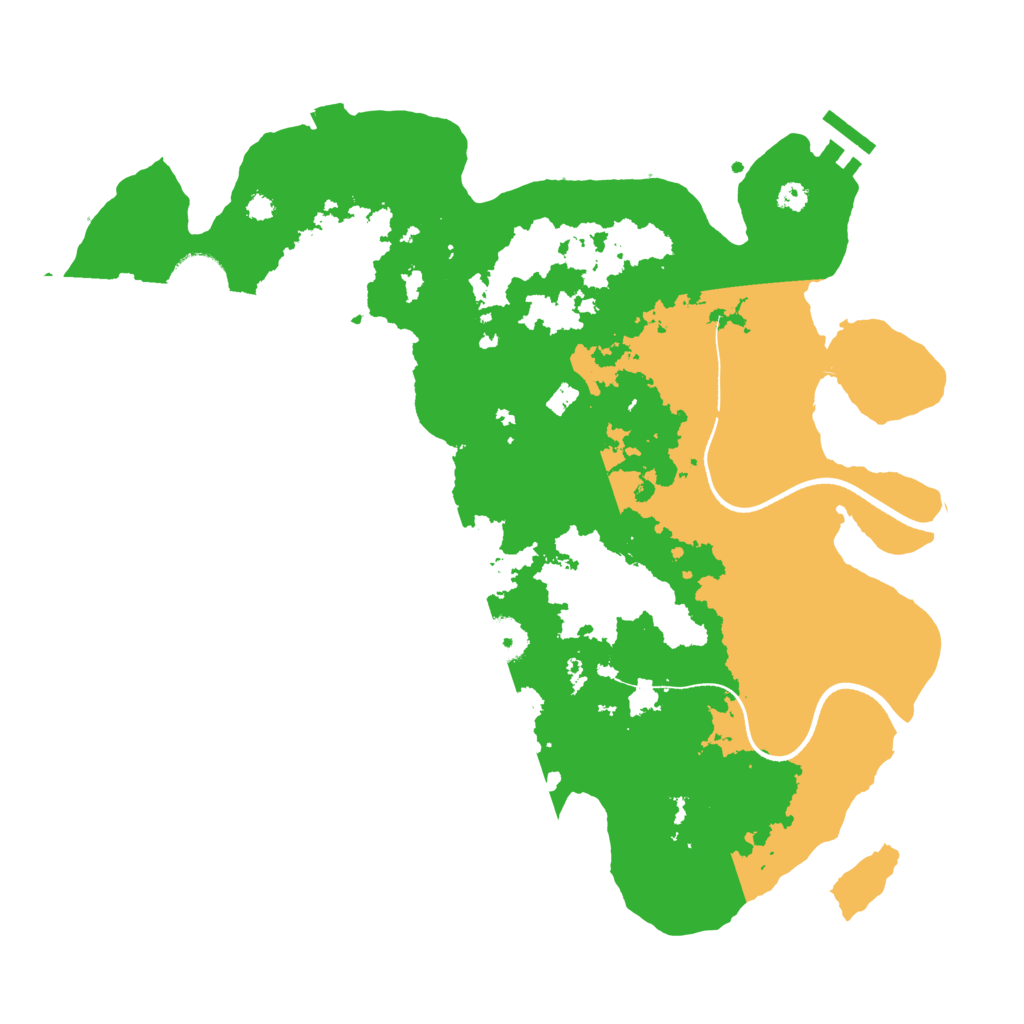 Biome Rust Map: Procedural Map, Size: 3500, Seed: 525609331