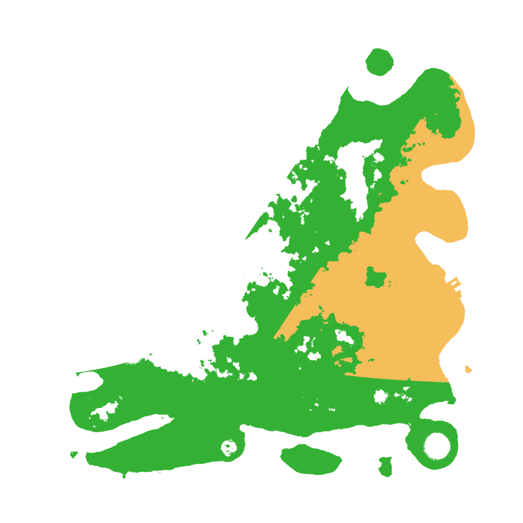 Biome Rust Map: Procedural Map, Size: 3500, Seed: 100825443