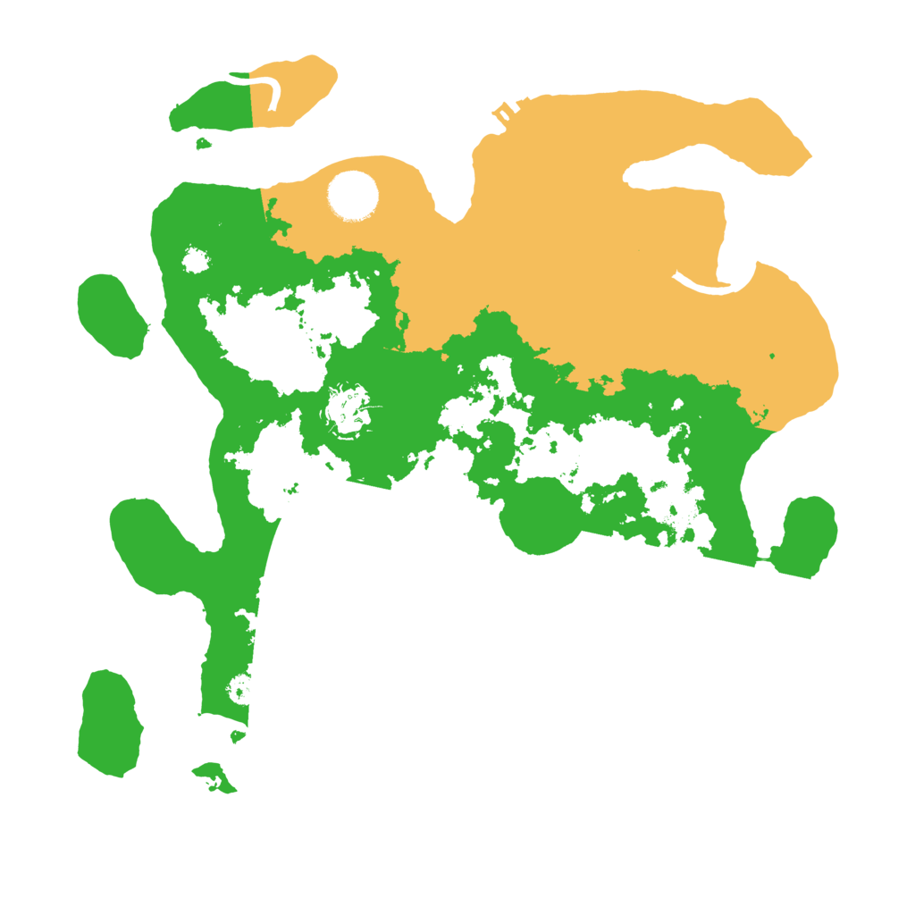 Biome Rust Map: Procedural Map, Size: 3200, Seed: 52083315