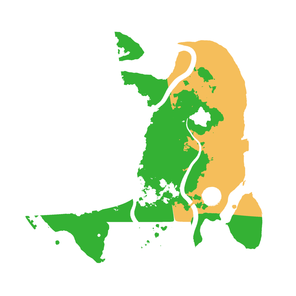 Biome Rust Map: Procedural Map, Size: 2800, Seed: 15342