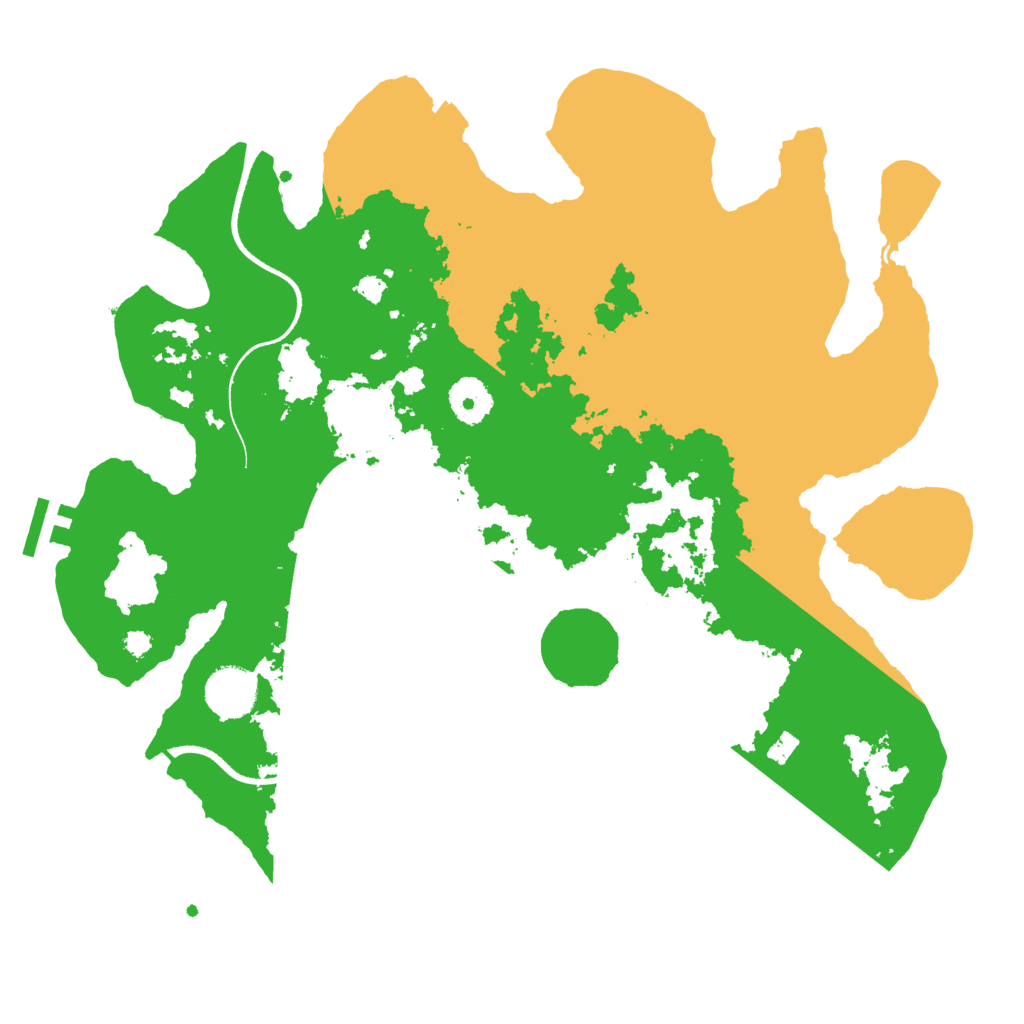 Biome Rust Map: Procedural Map, Size: 3500, Seed: 383370422