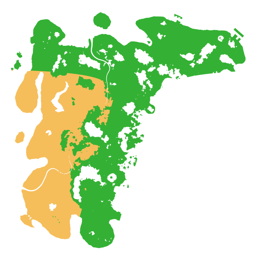 Biome Rust Map: Procedural Map, Size: 4500, Seed: 1999999999