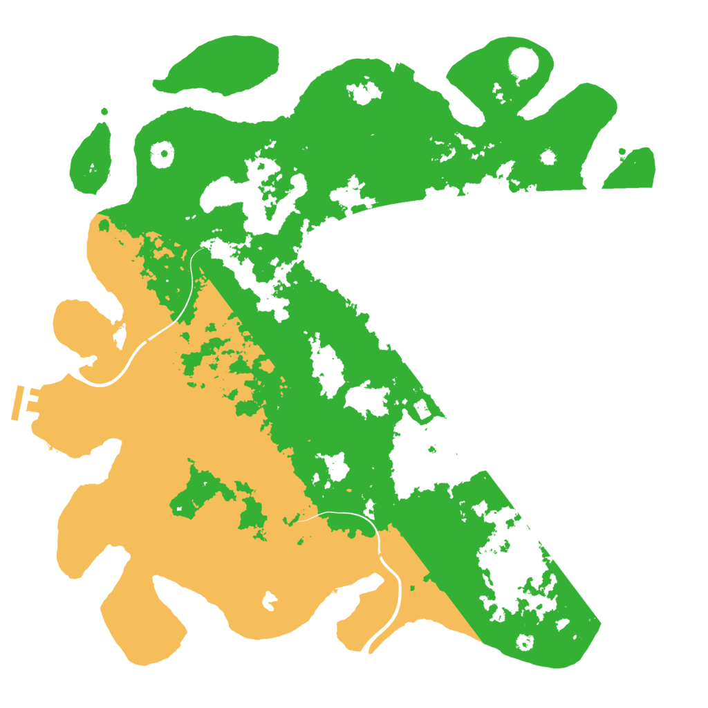 Biome Rust Map: Procedural Map, Size: 4096, Seed: 1111