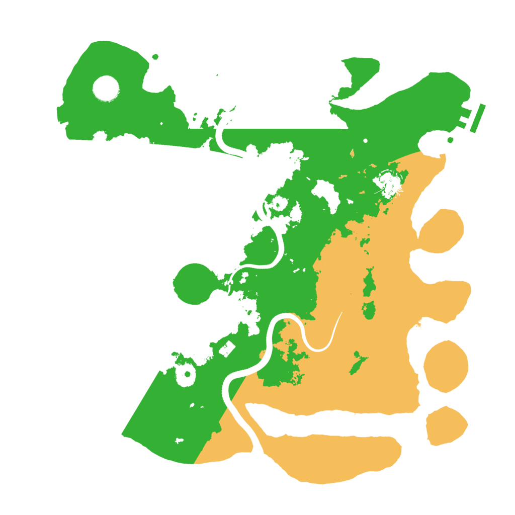 Biome Rust Map: Procedural Map, Size: 3500, Seed: 596547789