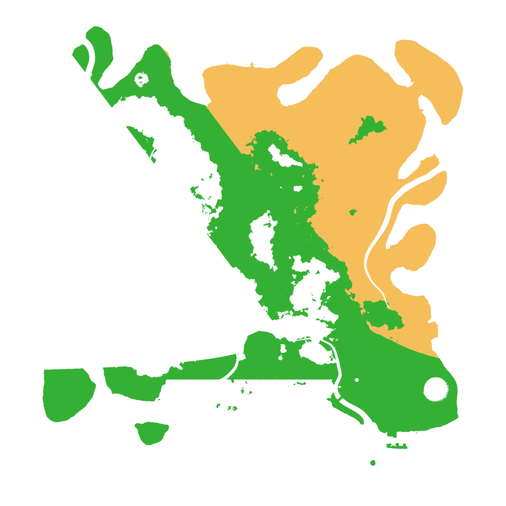 Biome Rust Map: Procedural Map, Size: 3700, Seed: 21009