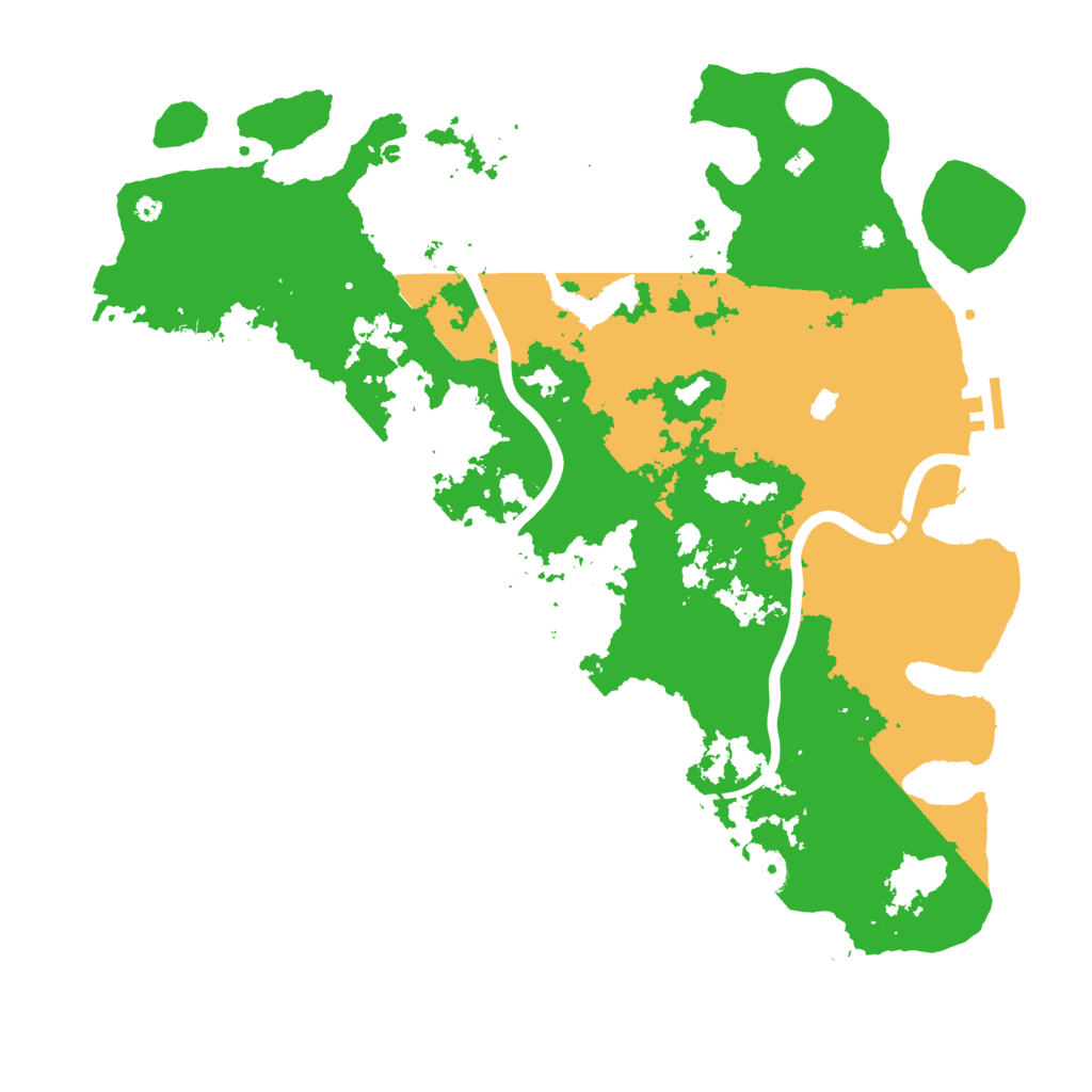 Biome Rust Map: Procedural Map, Size: 4300, Seed: 1402915499