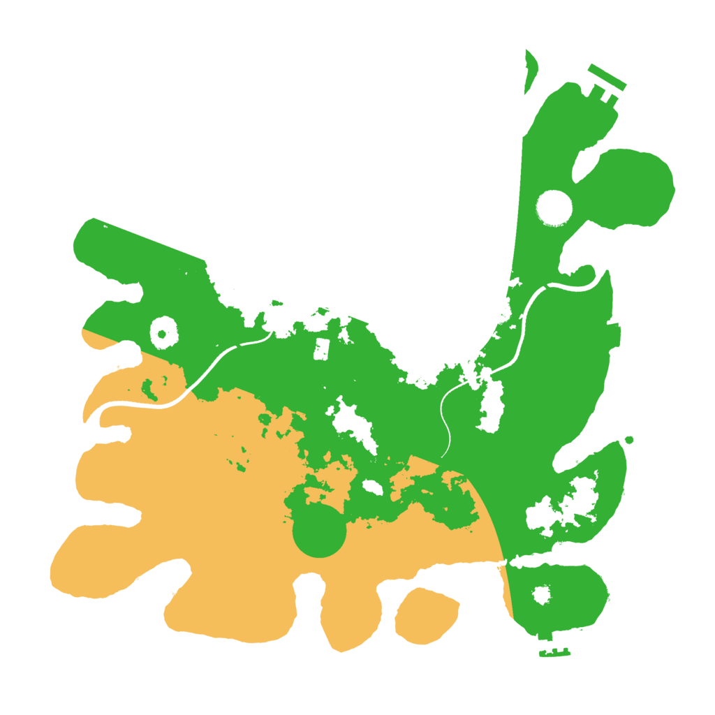 Biome Rust Map: Procedural Map, Size: 3500, Seed: 402014519