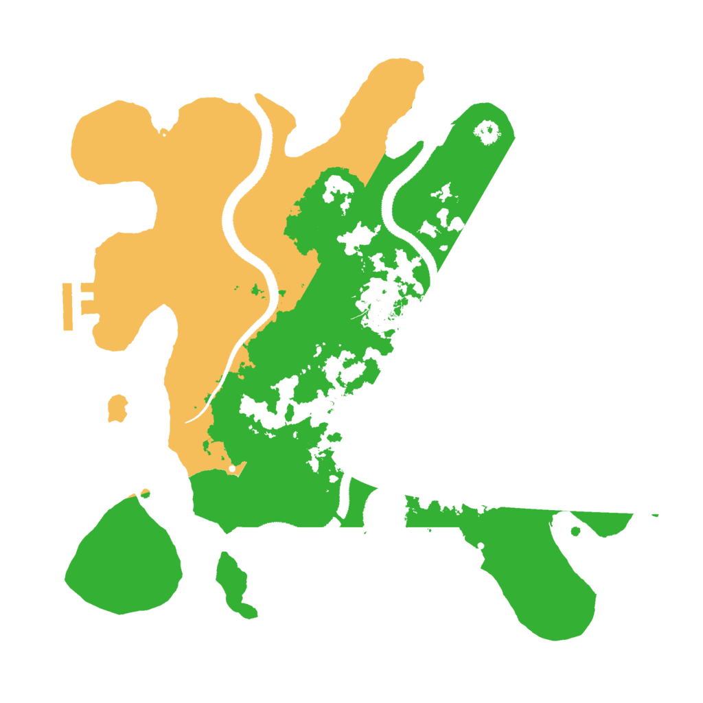Biome Rust Map: Procedural Map, Size: 3000, Seed: 3319
