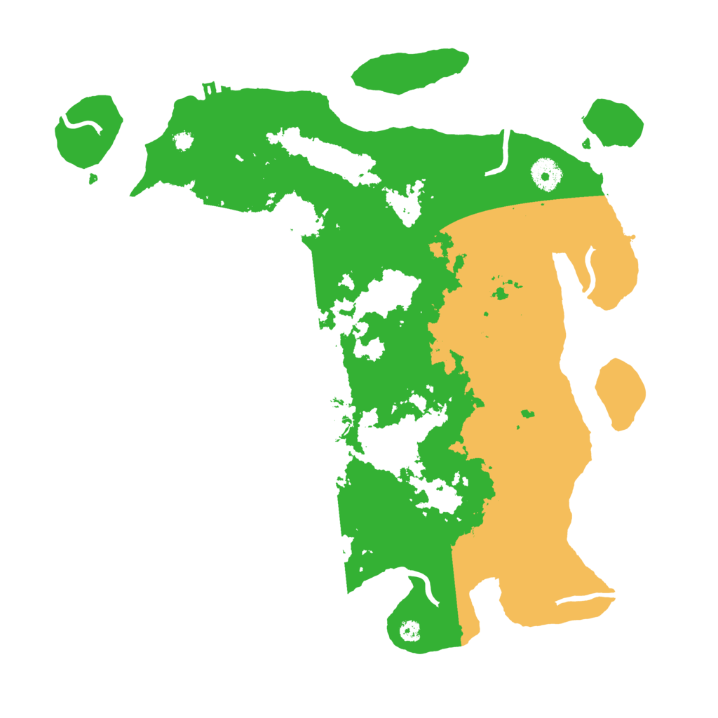 Biome Rust Map: Procedural Map, Size: 3500, Seed: 45612