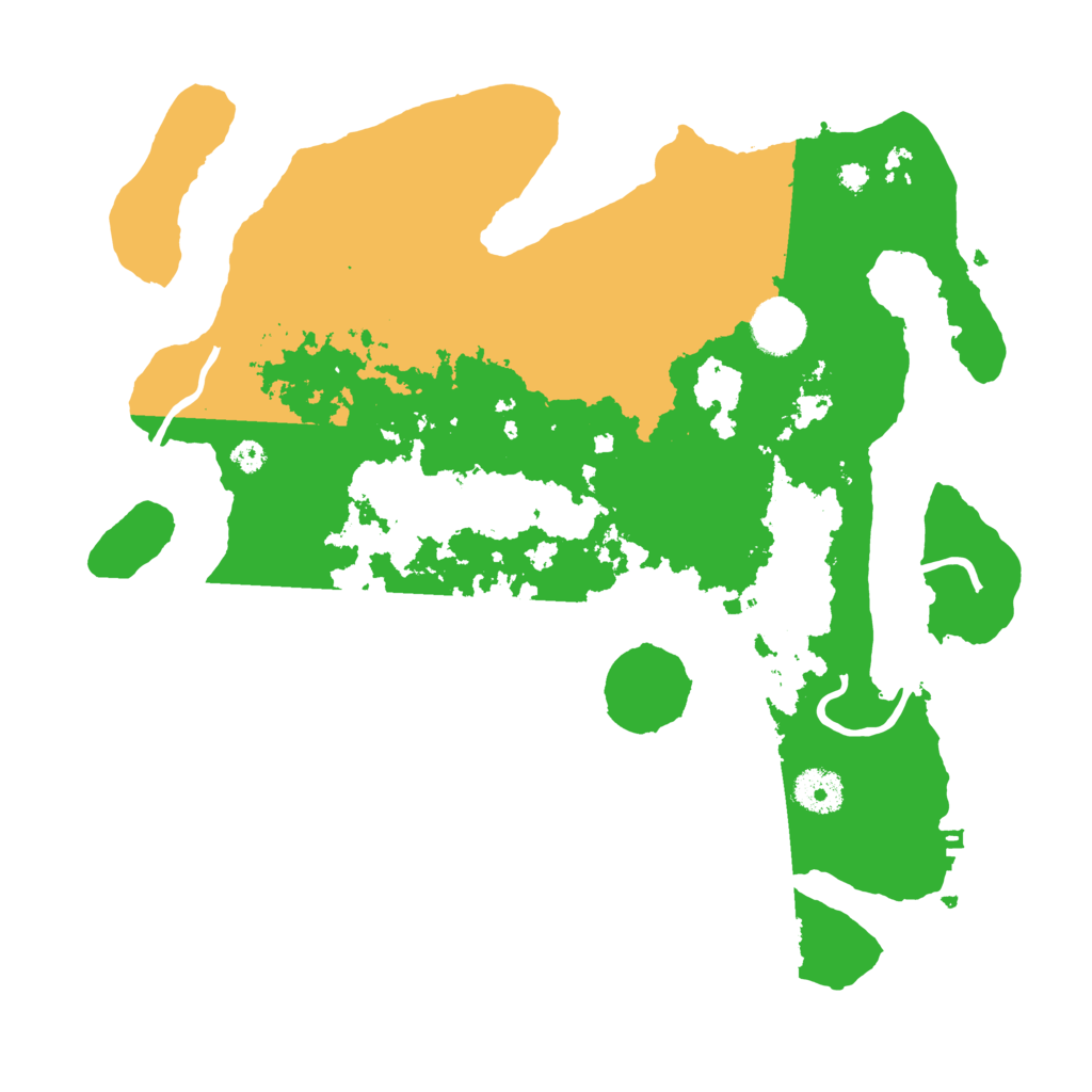 Biome Rust Map: Procedural Map, Size: 3500, Seed: 494475550