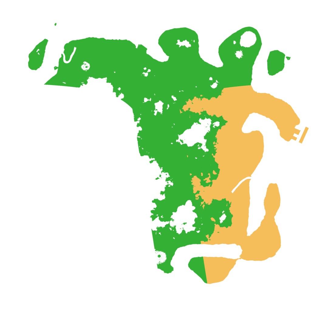 Biome Rust Map: Procedural Map, Size: 3700, Seed: 1364420995