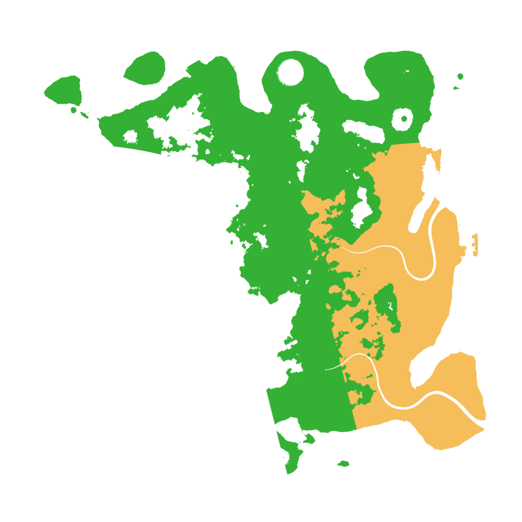 Biome Rust Map: Procedural Map, Size: 3500, Seed: 514450954