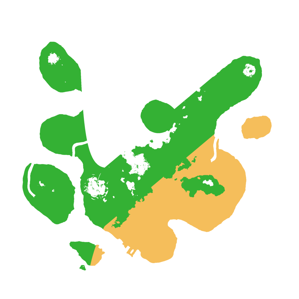 Biome Rust Map: Procedural Map, Size: 2500, Seed: 5822