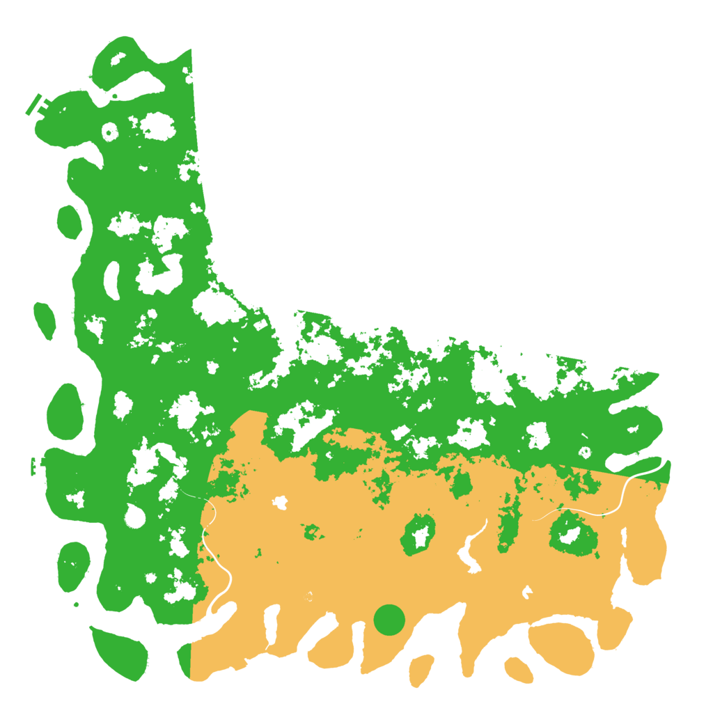 Biome Rust Map: Procedural Map, Size: 6000, Seed: 4564