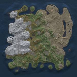 Thumbnail Rust Map: Procedural Map, Size: 4000, Seed: 1717986439, 19 Monuments