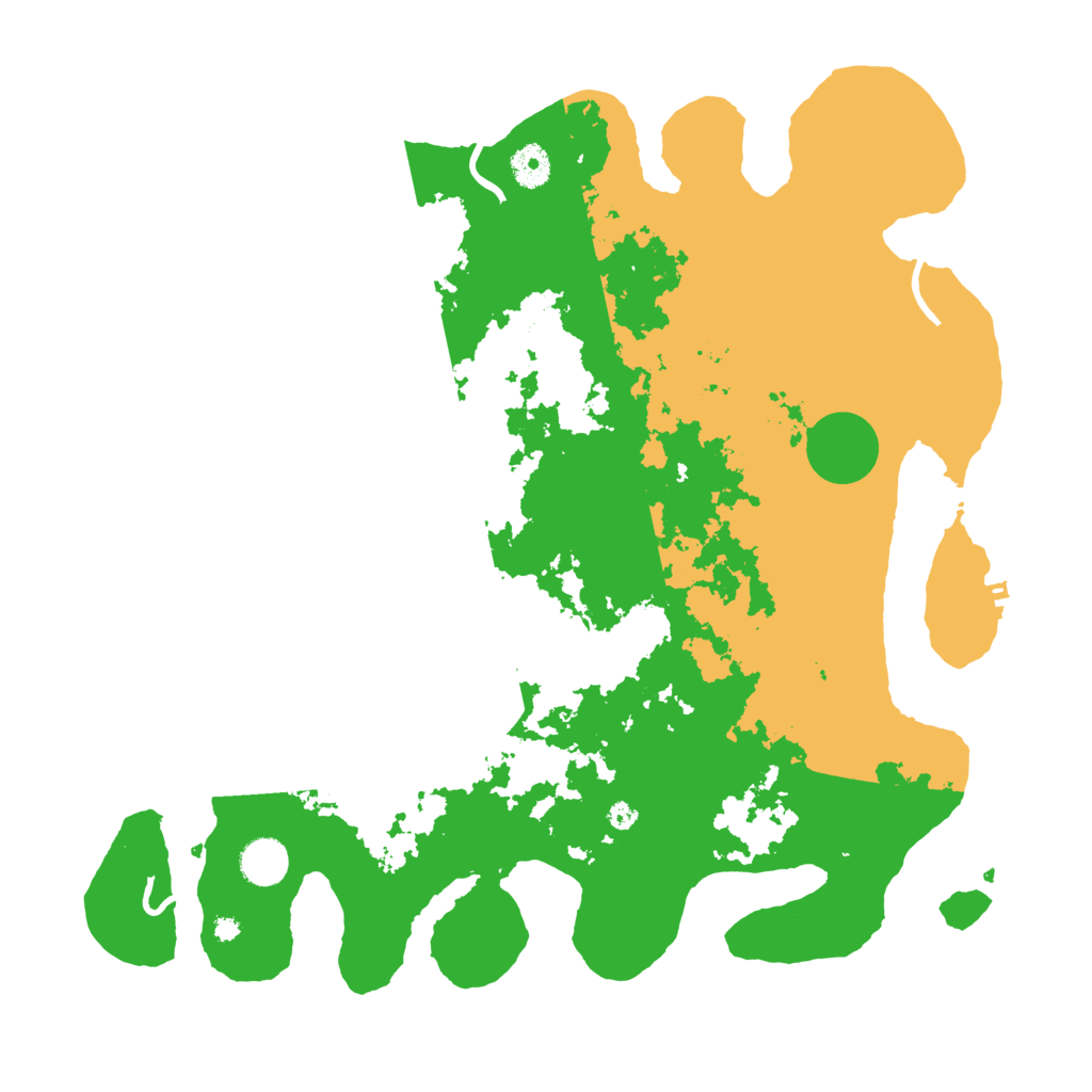 Biome Rust Map: Procedural Map, Size: 4000, Seed: 245125