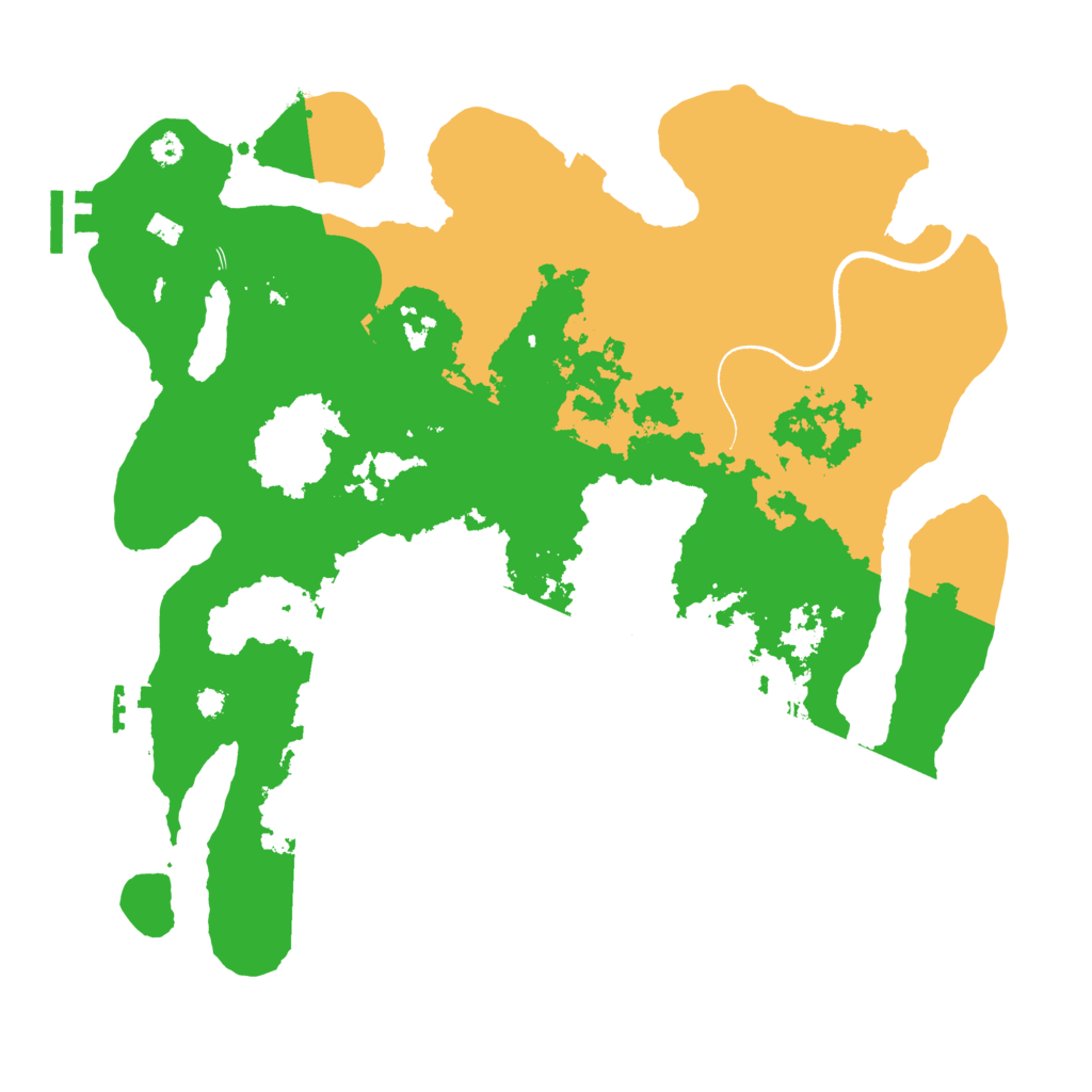 Biome Rust Map: Procedural Map, Size: 3500, Seed: 943551864