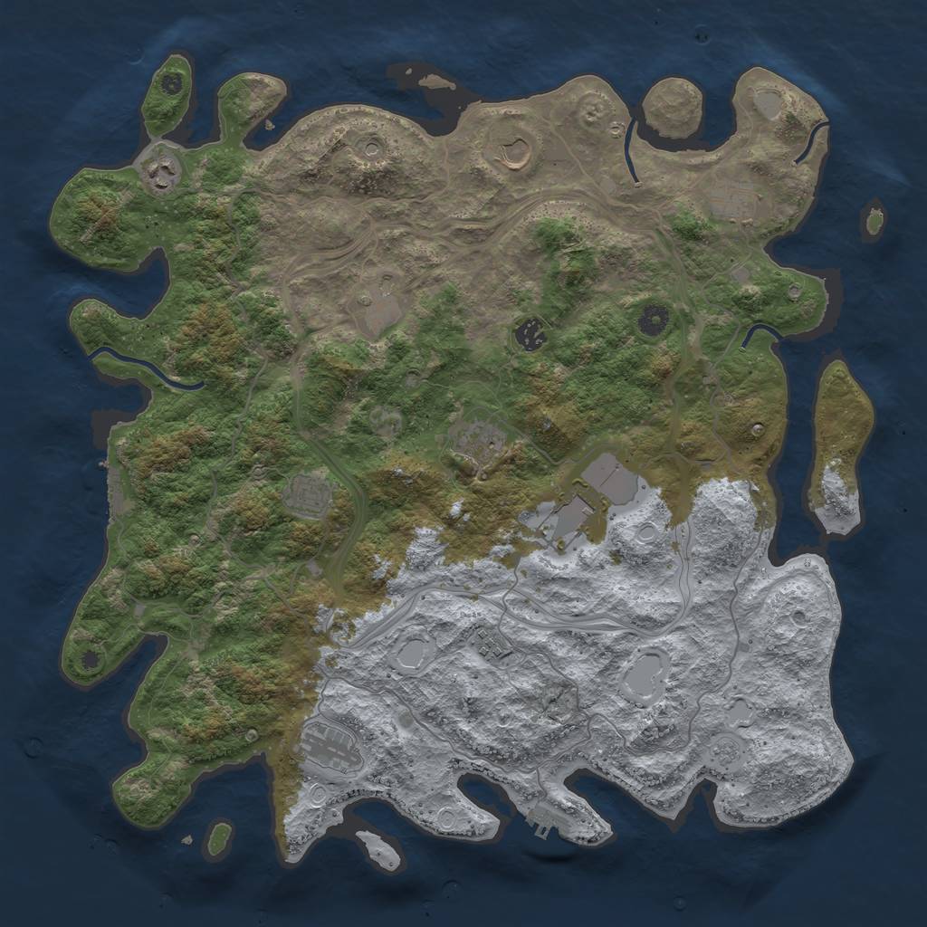 Rust Map: Procedural Map, Size: 4500, Seed: 20220912, 19 Monuments