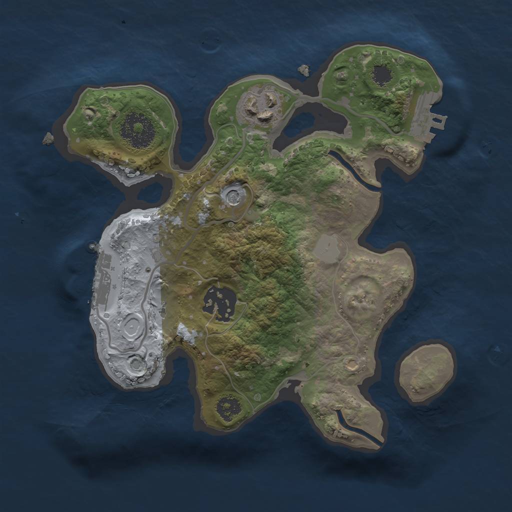 Rust Map: Procedural Map, Size: 2200, Seed: 1731638447, 10 Monuments