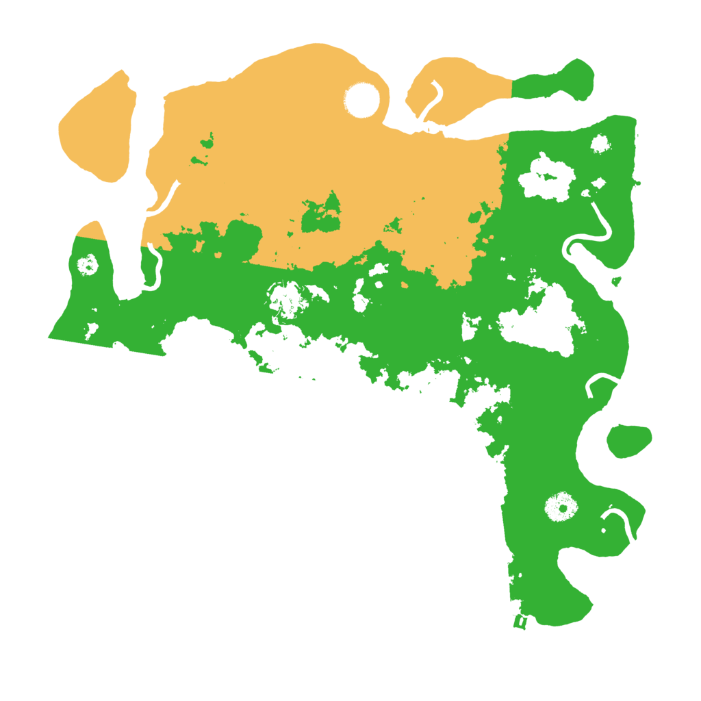 Biome Rust Map: Procedural Map, Size: 3500, Seed: 944270230