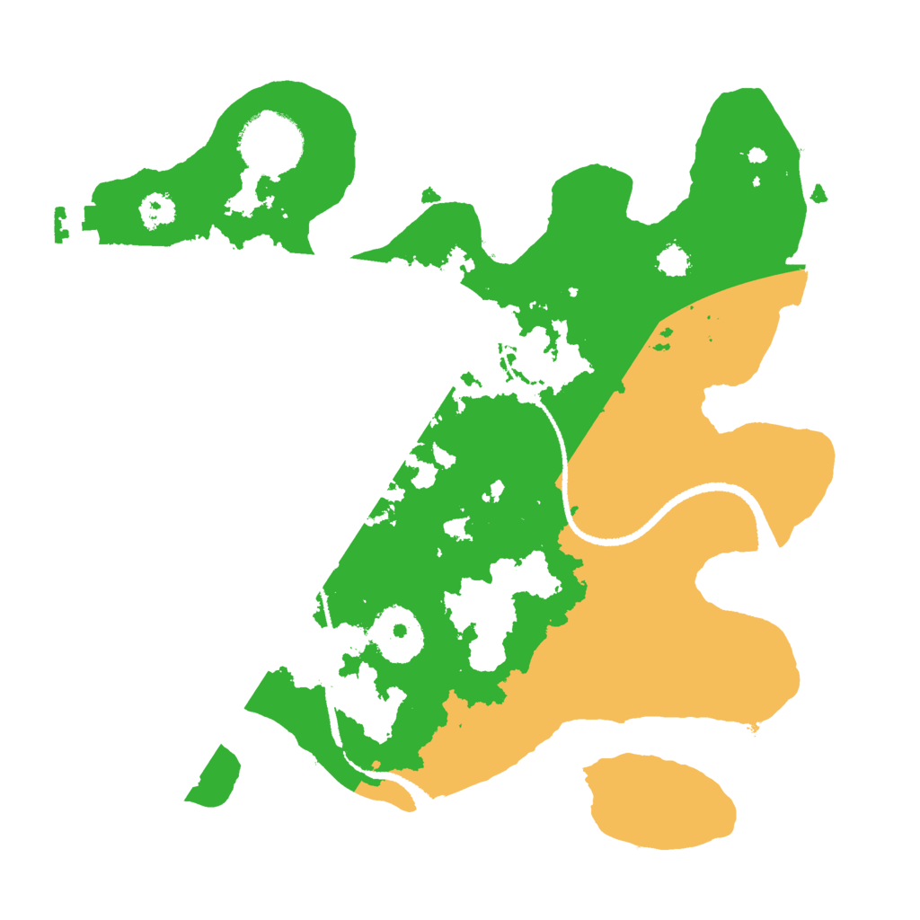 Biome Rust Map: Procedural Map, Size: 2600, Seed: 100816564