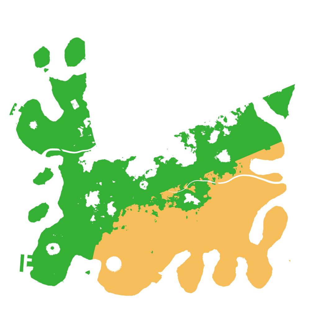 Biome Rust Map: Procedural Map, Size: 3700, Seed: 580294282
