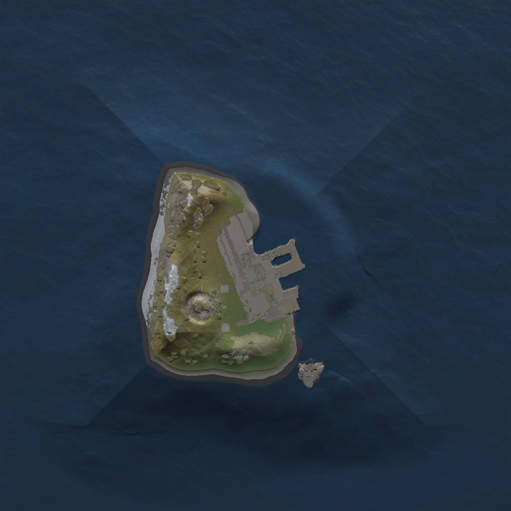 Rust Map: Procedural Map, Size: 1000, Seed: 90835894, 4 Monuments