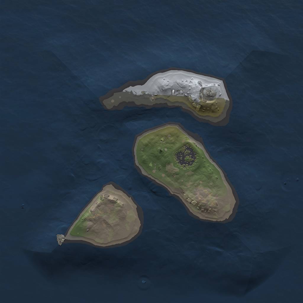 Rust Map: Procedural Map, Size: 1500, Seed: 754173627, 4 Monuments