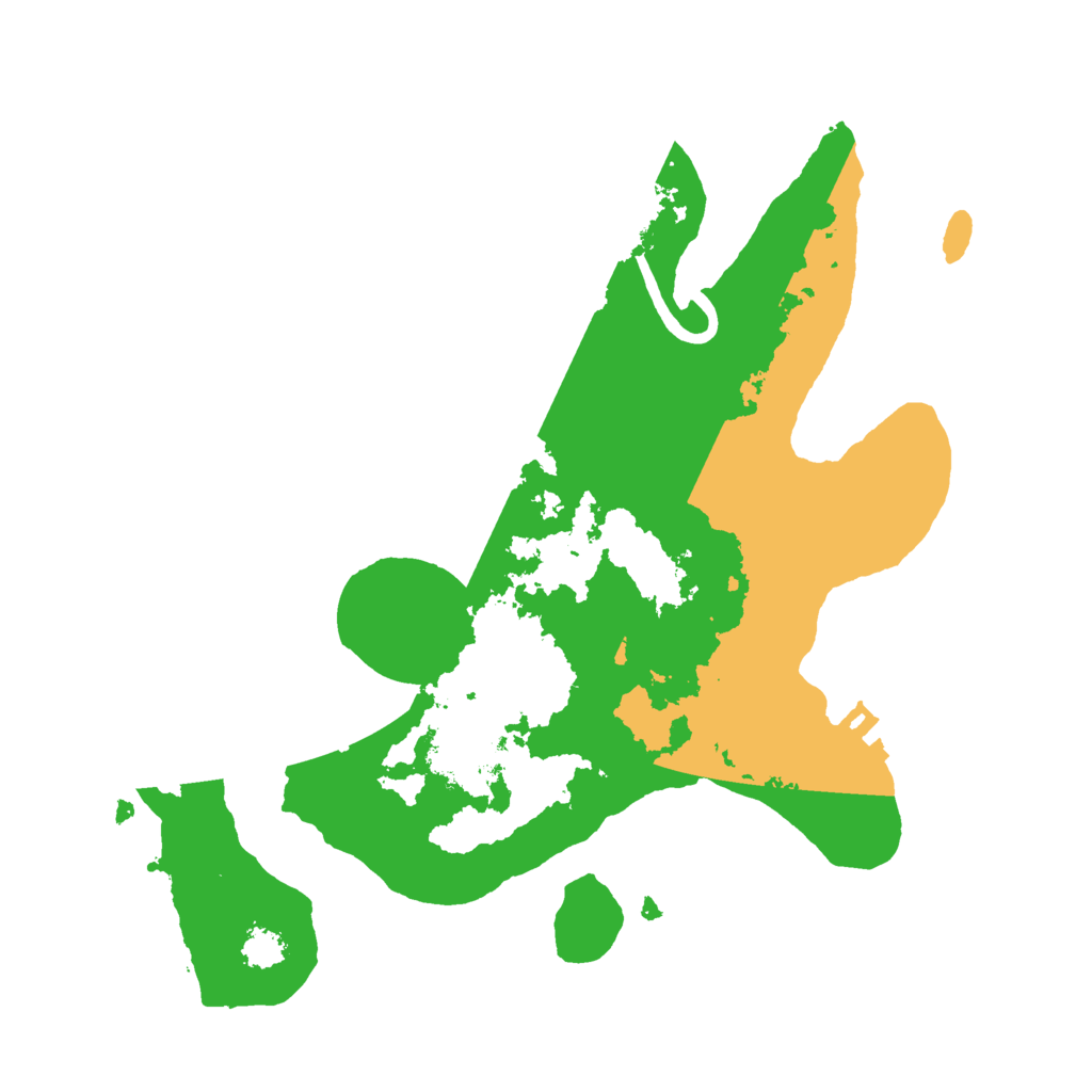 Biome Rust Map: Procedural Map, Size: 2400, Seed: 24033035