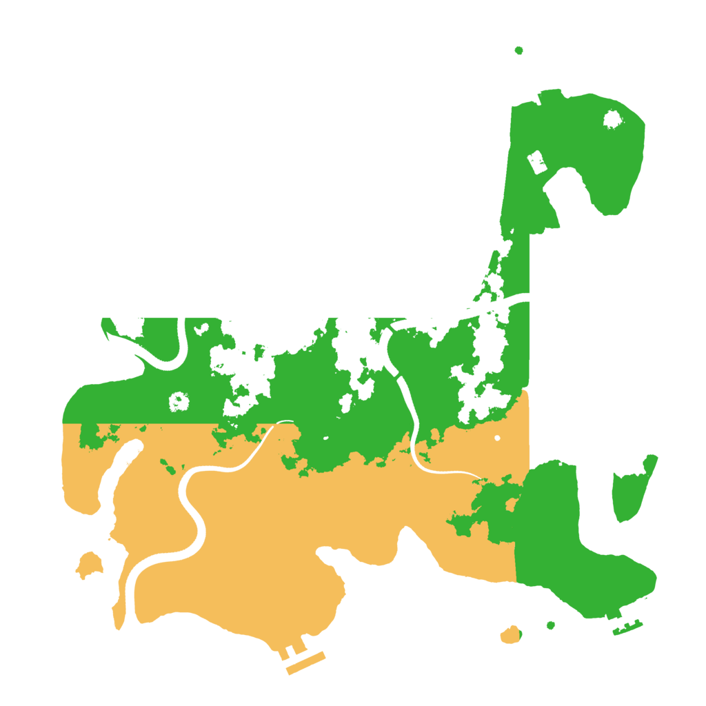 Biome Rust Map: Procedural Map, Size: 3500, Seed: 394715502